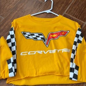 Corvette long sleeve crop top